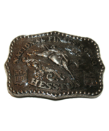 1986 Hesston NFR Limited Collector&#39;s Buckle Fred Fellows - New and Sealed - £16.53 GBP