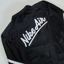 Nike Air Script Striped Sports Size XXL Track Jacket Black White BV5154-010 - £62.56 GBP