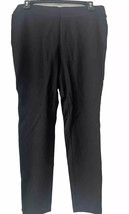 INC International Concepts Petitie Plus Pull-On Ponte Pants Black Size 16WP - £18.67 GBP