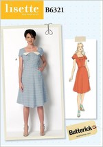 Butterick Sewing Pattern 6321 Dress Misses Size 6-14 - £7.18 GBP
