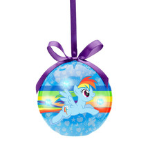 My Little Pony Rainbow Dash Flying Decoupage LED Christmas Holiday Ornam... - $5.94