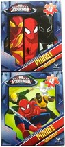 Marvel Ultimate Spiderman Puzzles (Set of 2) Luke Cage, Iron Fist, Nova ... - $14.84