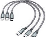 Usb C To C Cable (3 Pack 1Ft),Short Usb Type C Fast Charging Nylon Braid... - $12.99