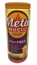 Metamucil Psyllium Fiber Supplement 4-in-1 Fiber Drink Mix, Orange, 12.7 oz - £17.27 GBP