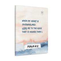  Psalm 61:2 Lead Me to the Rock Bible Verse Canvas Christian Wal - $75.99+