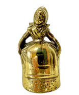 Vintage Solid Brass Bell Dutch Girl Colonial Farm Milk Maiden With Feet ... - $74.52 CAD