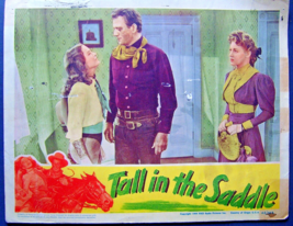 JOHN WAYNE: (TALL IN THE SADDLE) ORIG,1944 MOVIE LOBBY CARD (EARLY WAYNE... - £147.99 GBP