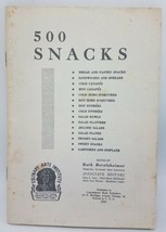1950 cookbook 500 Snacks Ideas for Entertaining Edited by Ruth Berolzheimer - £18.88 GBP