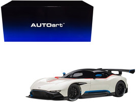 Aston Martin Vulcan Stratus White with Red and Blue Stripes 1/18 Model Car by Au - £258.39 GBP