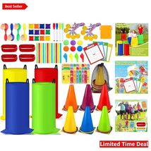 Colorful 116-Piece Lawn Game Set - Ideal for Kids' Birthdays and Outdoor... - $84.10