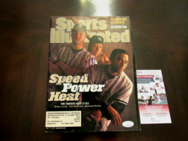 Derek Jeter Tino Martinez 1998 Wsc Yankees Signed Auto Sprts Illustrated Mag Jsa - £311.38 GBP