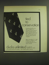 1974 Ducks Unlimited Advertisement - Club Tie by Robert Talbott of Carmel - £14.48 GBP