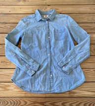 Levi’s Men’s Tailored fit Denim Button up shirt size M Blue B4 - $15.35