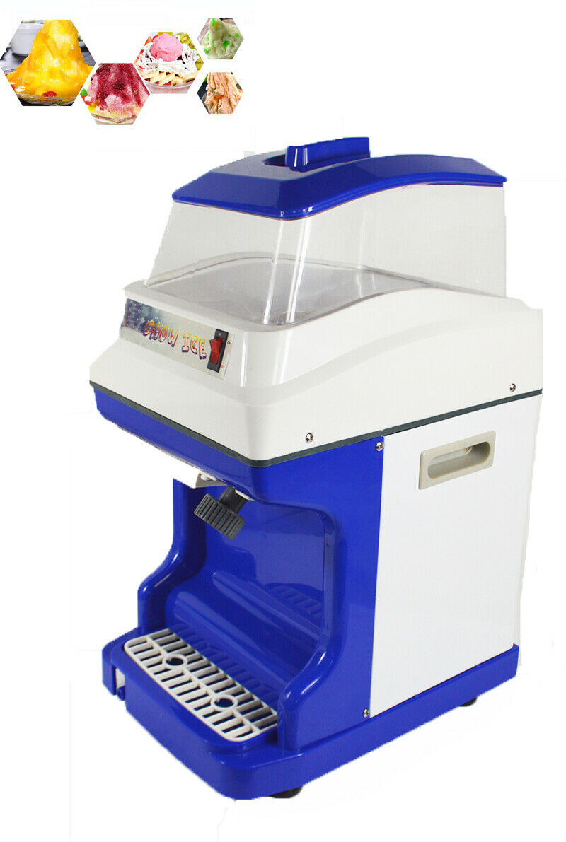 US 110V Commercial Fully Automatic Electric Ice Shaver Ice Tube Crusher ... - $297.20