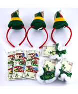 SCUNCI 9pc Set  Elf Fashion Headband Hat Christmas Hair Clips Ties Band ... - $14.88 CAD