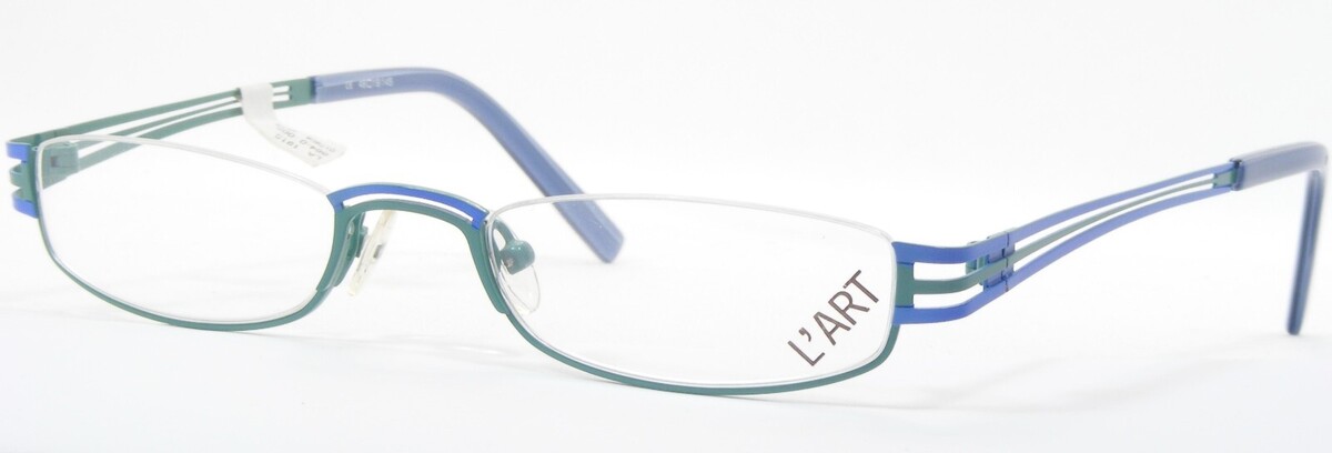 L&#39;Art Par Ama 1918 003 Bleu / Vert Clair Unique Monture De Lunettes 48-1... - $62.35