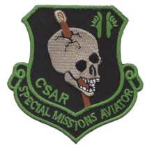 4&quot; AIR FORCE RESCUE SQUADRON CSAR SPECIAL MISSIONS AVIATOR EMBROIDERED P... - £22.81 GBP