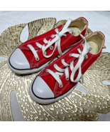 Converse Red  Chuck Taylor All Star Youth Size 2 Low Top 3J236 Kids Pre-... - $276.38 MXN