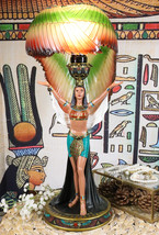 Ebros Egyptian Goddess Isis Standing W/ Open Wings Side Table Lamp Statue 18&quot;H - £110.83 GBP