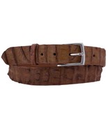 Men Western Dress Belt Cognac Real Crocodile Skin Leather Thin Casual Si... - $139.49 CAD