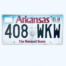 2018 United States Arkansas Natural State Passenger License Plate 408 WKW - £13.15 GBP