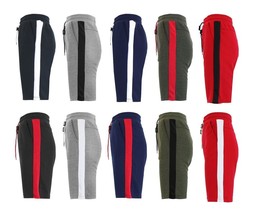Mens Tech Shorts w/ Side Trim Lounge Active Sports Running Colors Casual... - $12.97