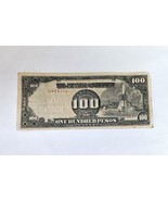 1940s Japanese 100 Pesos Banknote Filipino Occupation WW2 Circulated Pap... - £6.95 GBP