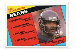 1984 Topps Football Walter Payton Chicago Bears Team Leaders #221 HOF NF... - $1.95