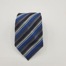 Bill Robinson Mens Formal Necktie 57&quot;Lx3&quot;W Blue Light Blue White Neck Tie - £8.63 GBP