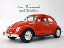 Volkswagen - VW - 1967 Classic Beetle 1/32 Scale Diecast Metal Model - RED - £13.22 GBP