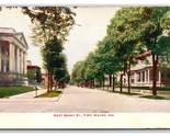 West Berry Street Vista Fort Wayne Indiana IN 1910 DB Cartolina R22 - $4.04