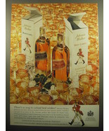 1959 Johnnie Walker Black Label and Red Label Scotch Advertisement - £11.79 GBP