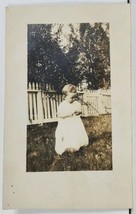 RPPC Spring Garden Pa Sweet Girl In Yard Doris Kohr Real Photo Postcard M1 - £15.17 GBP