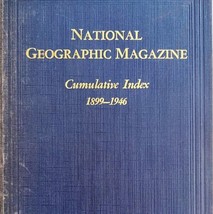 National Geographic Magazine Cumulative Index Vol 2 1899-46 HC Nat Geo BKBX9 - £31.41 GBP