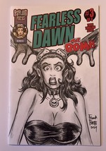Fearless Dawn: The Bomb #3C Sketch Cover Original Drawing By Frank Forte  Comics - £36.96 GBP