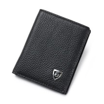 2022 Men Wallets Thin Name Engraving Genuine Leather MINI Men Purse ID Card Hold - £28.83 GBP