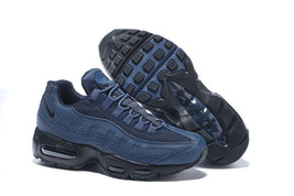 Nike Air Max 95 OG Neon Retro Navy Blue Sport Comfortable Men&#39;s Shoes US 10 - $119.00