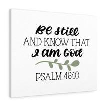  Psalm 46:10 Be Still Green Leaf Bible Verse Canvas Christian Wa - £57.10 GBP+