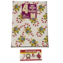 Vintage Beautybox Holiday Sturdy Gift Boxes 4 Eureka Christmas Seals 36 NOS - €12,88 EUR