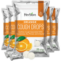Herbion Naturals Cough Drops with Orange Flavor, Soothes Cough - Pack of 5 - $20.99