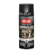 Krylon Camouflage Paint, Ultra Flat, Black, 11 oz. - £11.85 GBP
