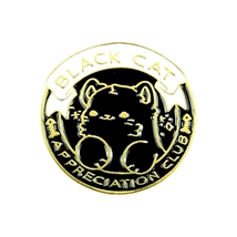 Black Cat Appreciation Enamel Pin Cat Ladies Jewelry - £6.16 GBP