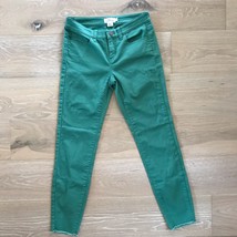 Vineyard Vines Raw Edge Skinny Jeans Starboard Green sz 2 EUC - $34.99