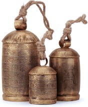 Holiday Bells Set: Christmas Decor, Rustic Cow Bell, Windchime, krampus ... - £39.46 GBP
