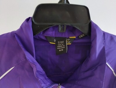 Planet Fitness Staff Full-Zip Women's Purple Windbreaker Pullover Jacket Size M Item image 3