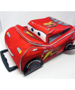 Disney Lightning McQueen Cars Rolling Luggage Travel Bag Kids Vacation S... - $81.86 CAD