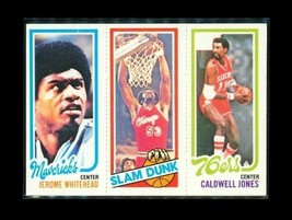 1979-80 Topps Mini Triple Basketball Card #184 Jones #259 Gilmore #71 Whitehead - £7.73 GBP