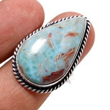 Caribbean Larimar Gemstone Handmade Fashion Ethnic Ring Jewelry 8.75&quot; SA 6808 - £5.98 GBP