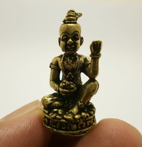 Guman Thong LP Pin kumantong mini amulet bless baby spirit miracle boy calling g - £23.54 GBP