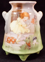 Royal Bayreuth Bavaria Scenic China Vase 4 Toe  - Little Miss Muffet - £40.05 GBP